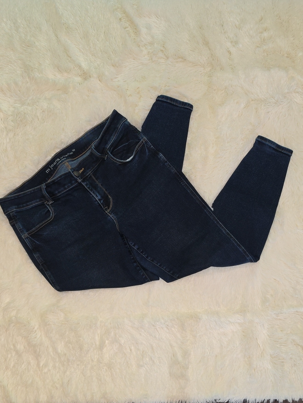 M Jeans By Maurices Dark Wash Women’s Skinny Jeans - Mid-Rise 14W